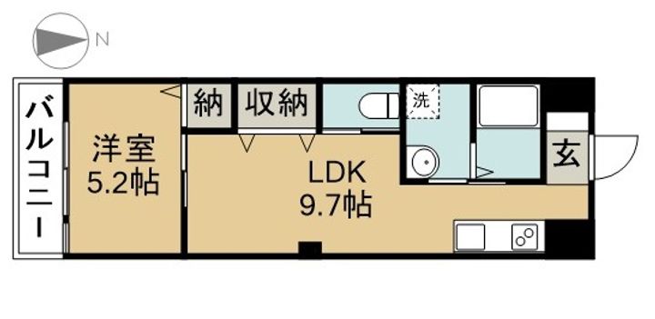 メゾン南参道203の間取り