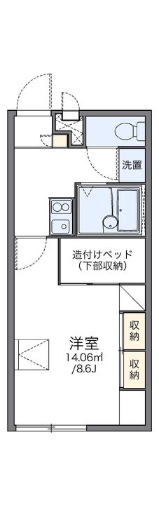 レオパレス新川103の間取り