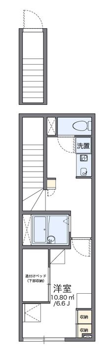 レオパレス地領203の間取り