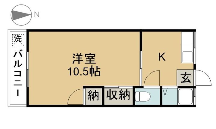 コーポ坂田203の間取り