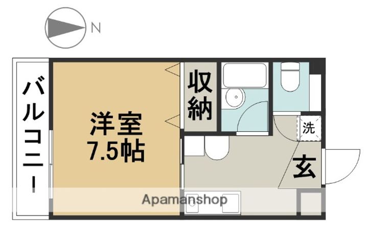 DAIMAN HOUSE七宝404の間取り