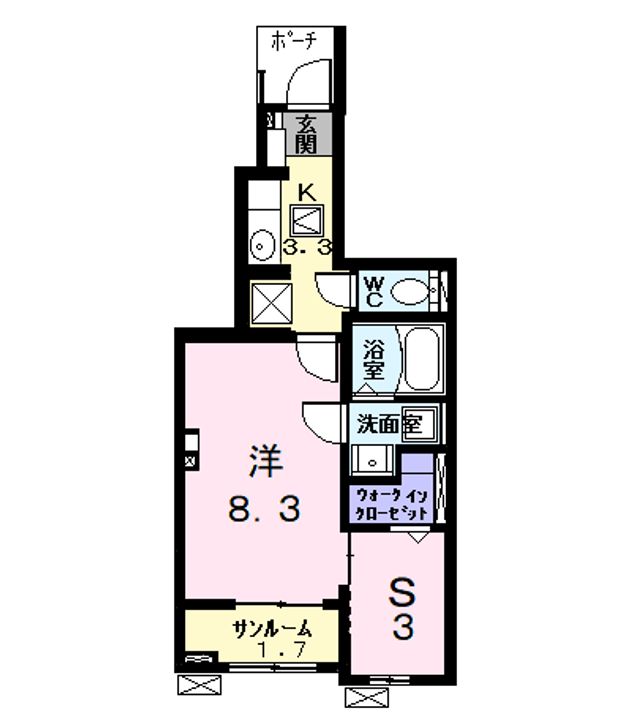 コンフォート103の間取り