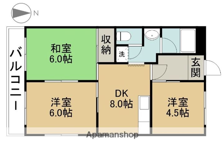第二萬有ビル301の間取り