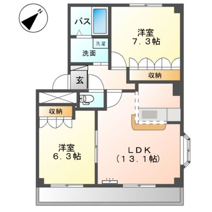 セントレア201の間取り