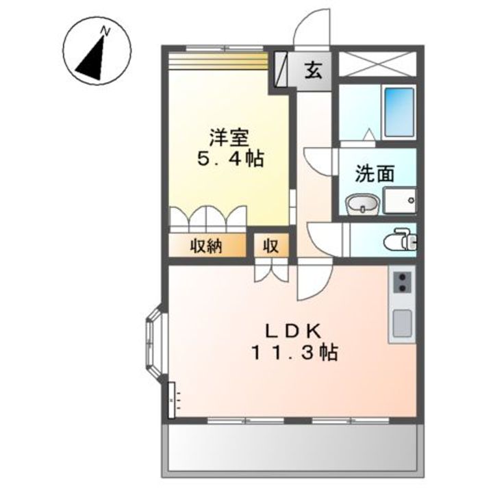 エスポアールⅡの間取り