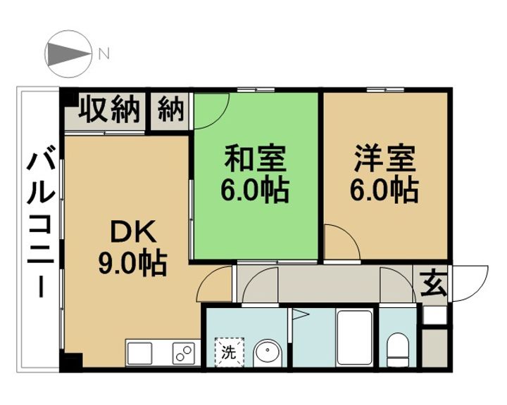 プランドール五反田205の間取り