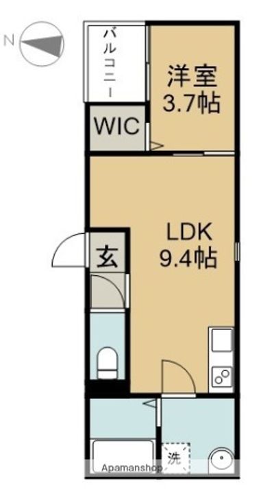 LECOCON津島Ⅲ301の間取り