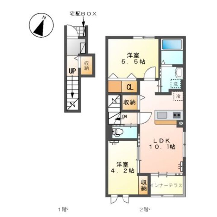 ガジュマル201の間取り