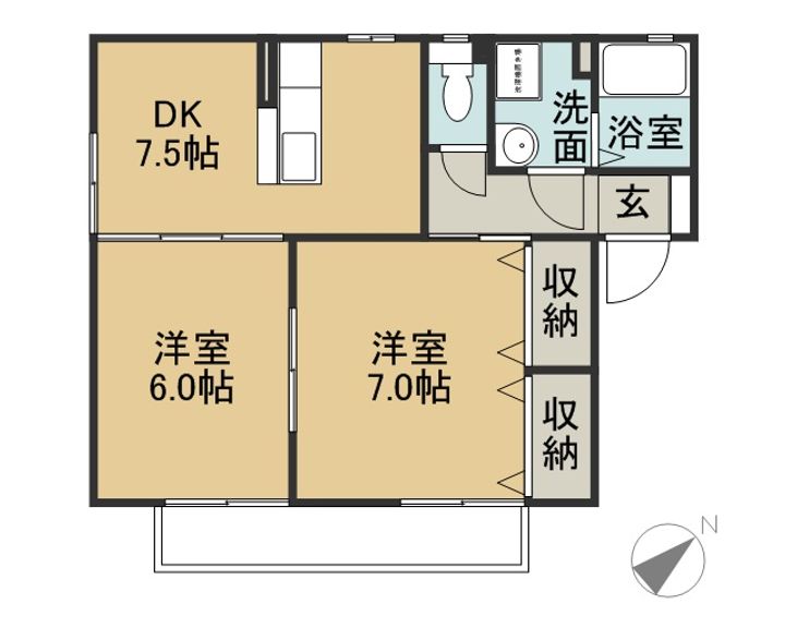 ルミエール植出の間取り