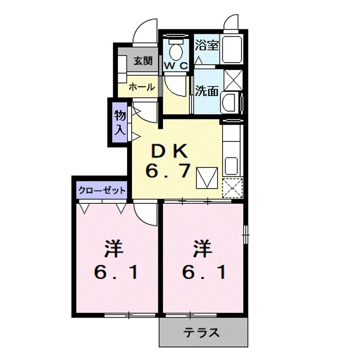 パッシオネSーⅢの間取り