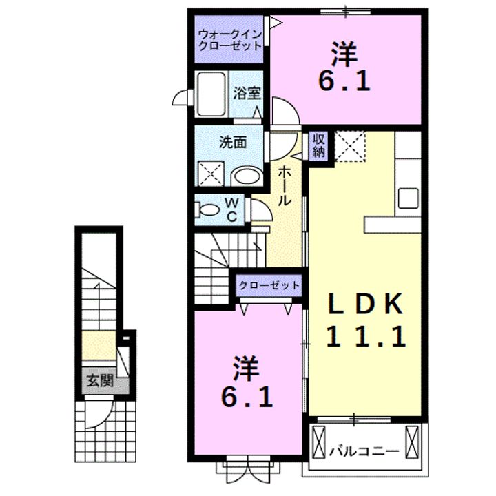 フィオリーレAの間取り
