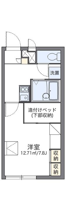 レオパレスEGGPLANTⅡの間取り