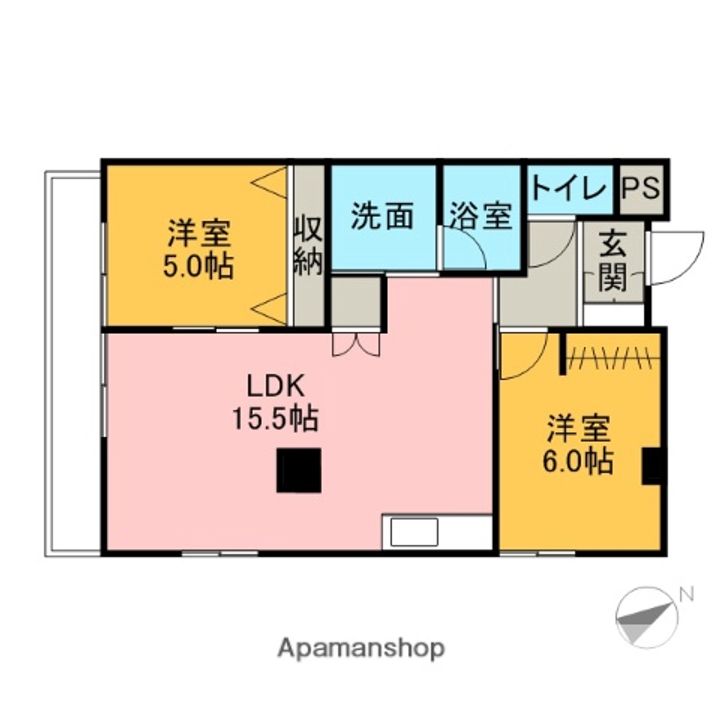 コーポサンシティー301の間取り