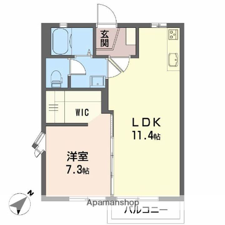 フレグランス田園Bの間取り