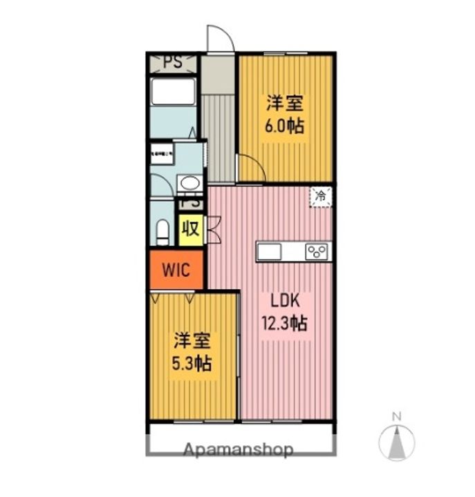 ユニーブル第2天白の間取り