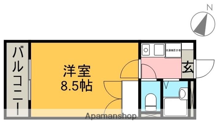パレス名四十一屋Ⅰの間取り