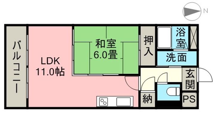 グランドヒルズ坂野の間取り
