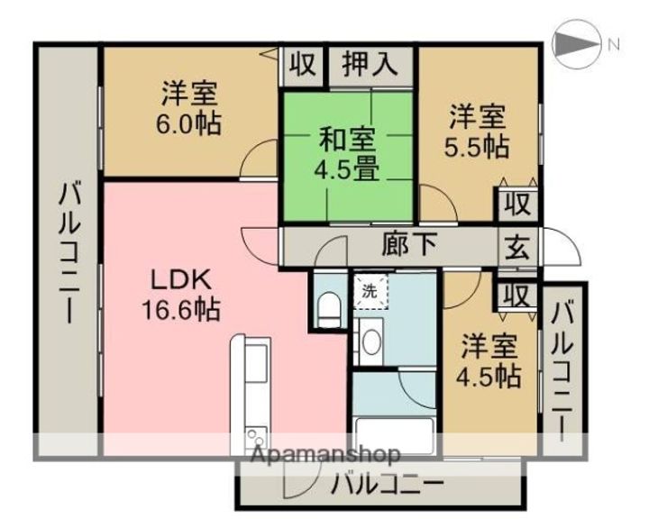 スクエア名古屋港の間取り