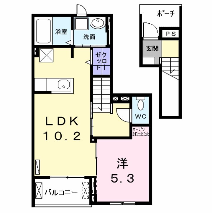 ラルジュ中花の間取り