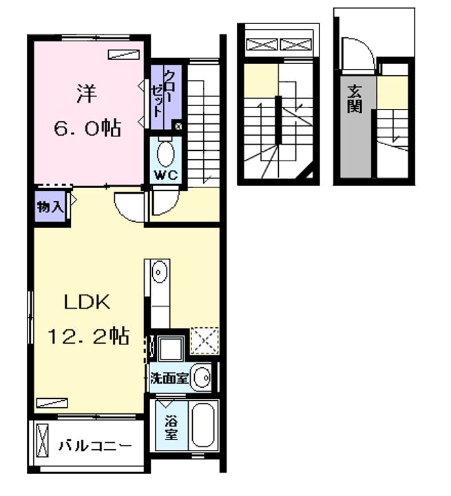 ブリッサ港西Ⅱの間取り