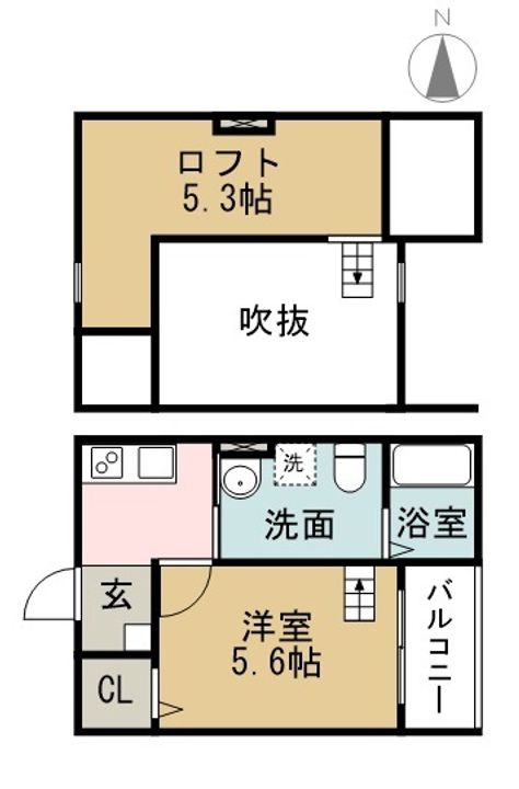 シティリバー南十一番の間取り