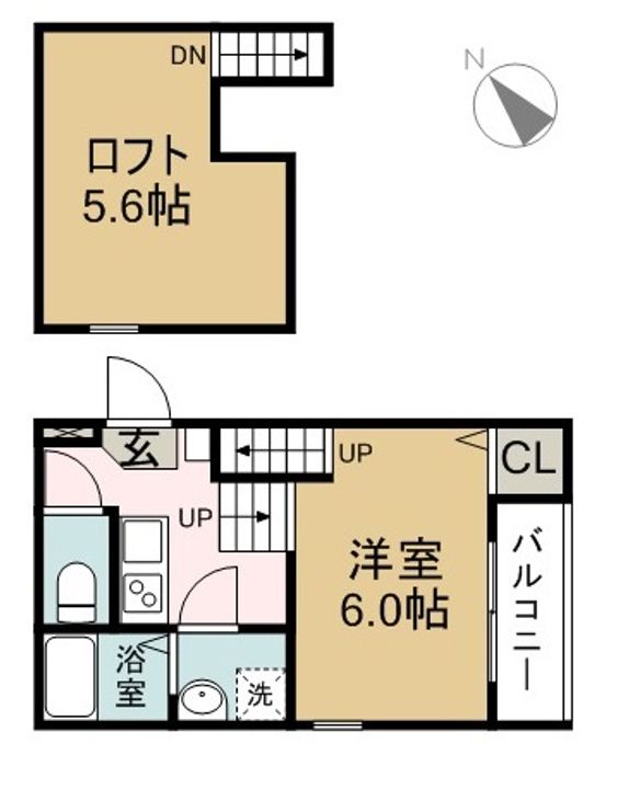 ハーモニーテラス明治の間取り