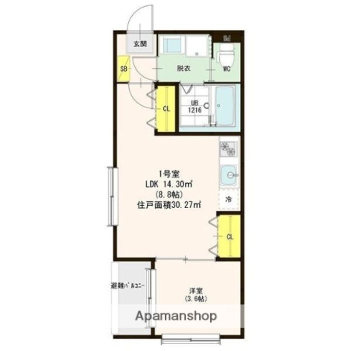 ハーモニーテラス六番Ⅰの間取り