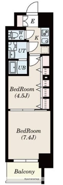 S−RESIDENCE六番町の間取り