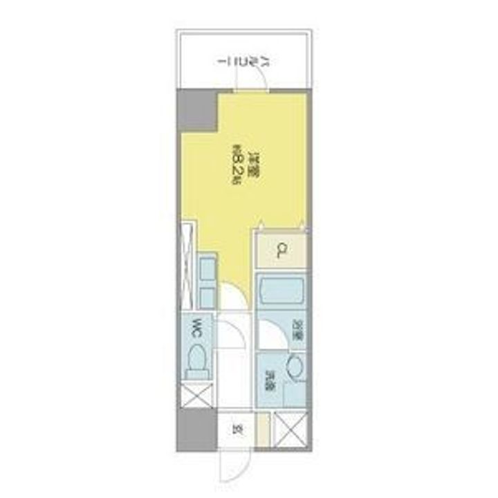 ベレーサ築地口ステーションタワー1001の間取り