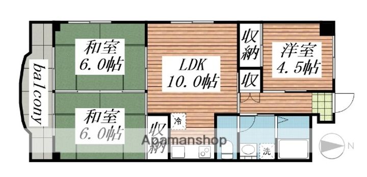 プレズ名古屋入場の間取り
