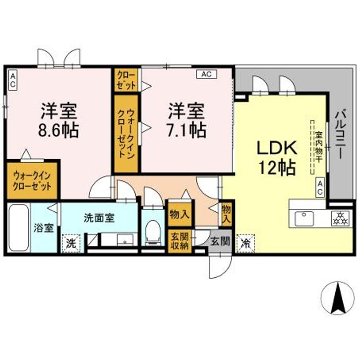 FORUTUNA・ZUKAIIIの間取り