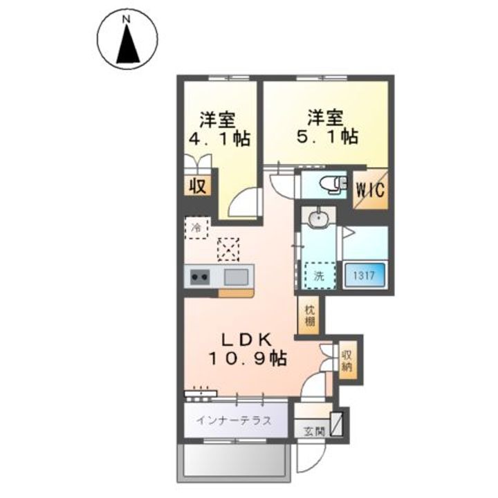 プレタージュの間取り