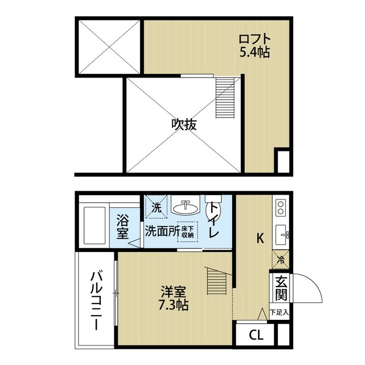 GRADIUS NAKAWARIの間取り