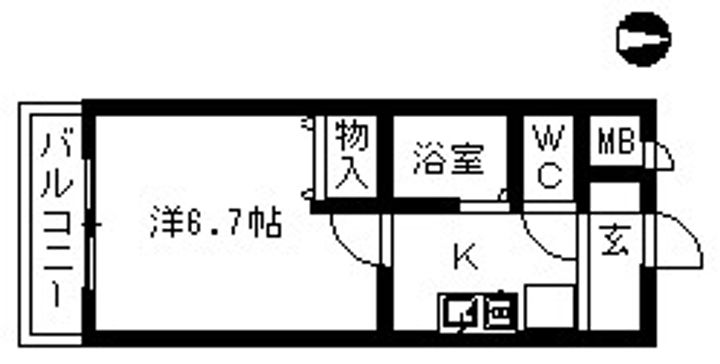 リノバス名港402の間取り