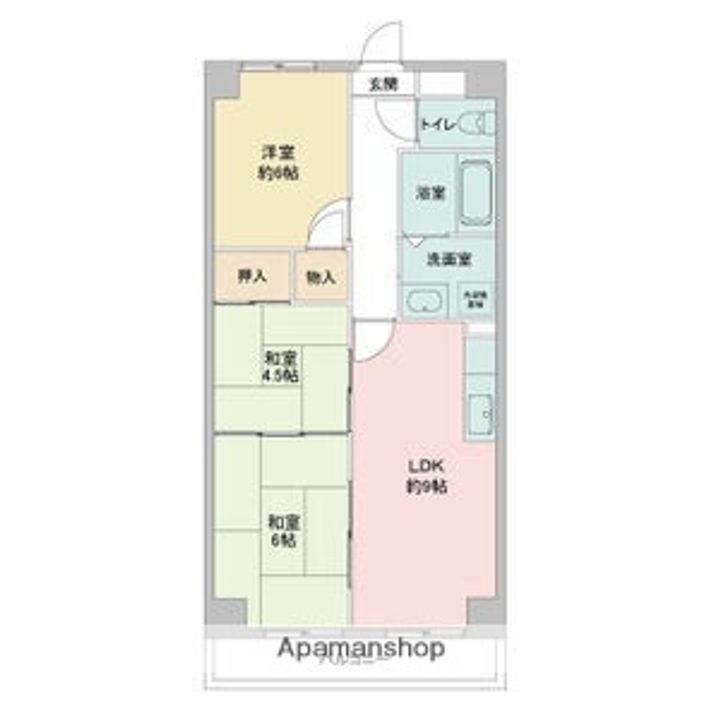 レジディア日比野の間取り