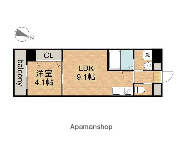 LUXETAGE大須westの間取り