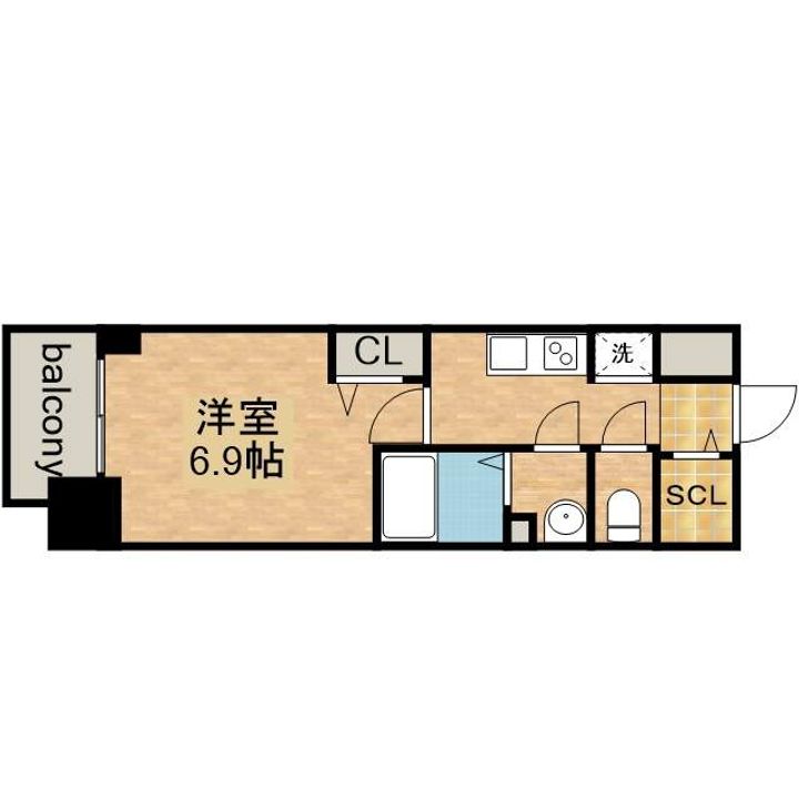 プレサンス東別院駅前Ⅱ1105の間取り