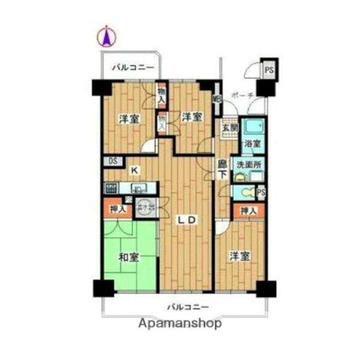 山王住宅S棟の間取り