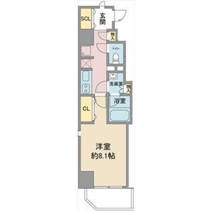 スリーアイランドタワー千種401の間取り