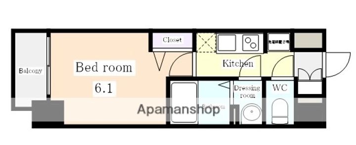 メイクス今池02の間取り