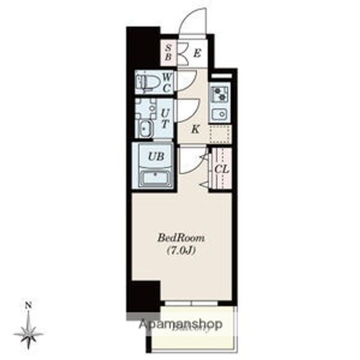 S−RESIDENCE尾頭橋CLARITYの間取り