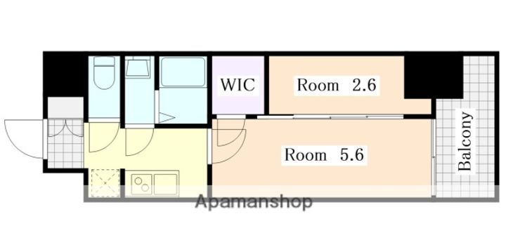 エステムコート名古屋新栄Ⅵ アートテラスの間取り