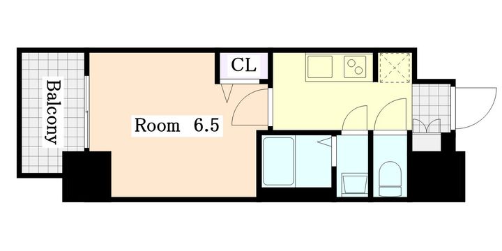 プレサンス太閤通駅前デュプルの間取り