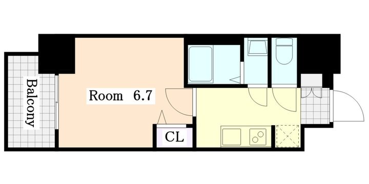 プレサンス太閤通駅前デュプルの間取り
