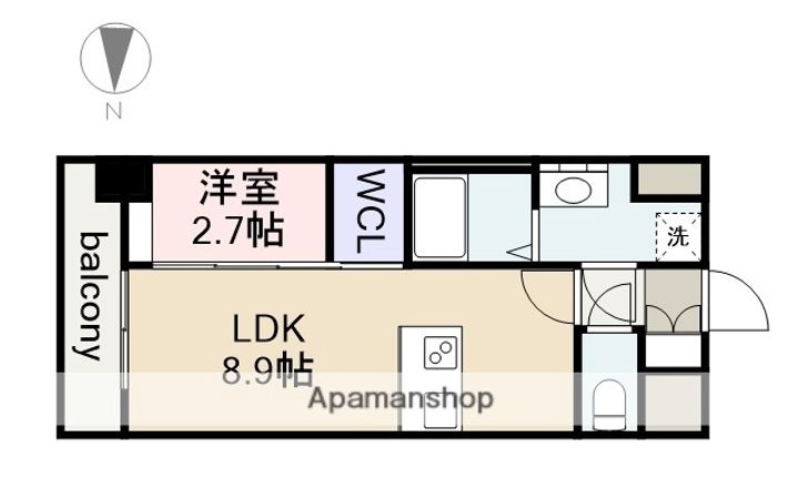メイクスアート名駅南4の間取り