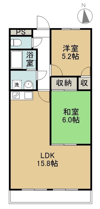 アンジェリー東海2Cの間取り