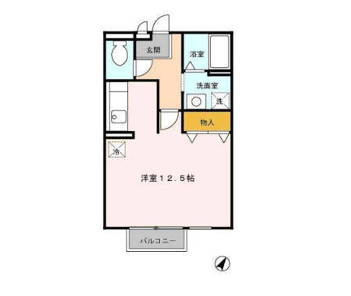 セゾンミストラル Aの間取り