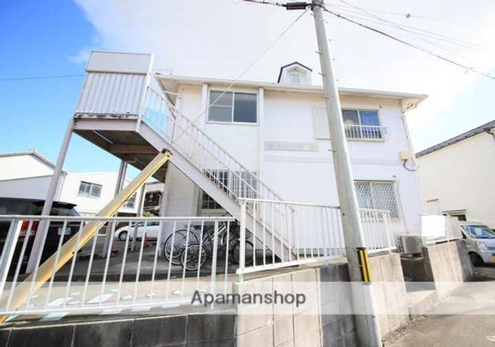 原松ハイツB101の外観