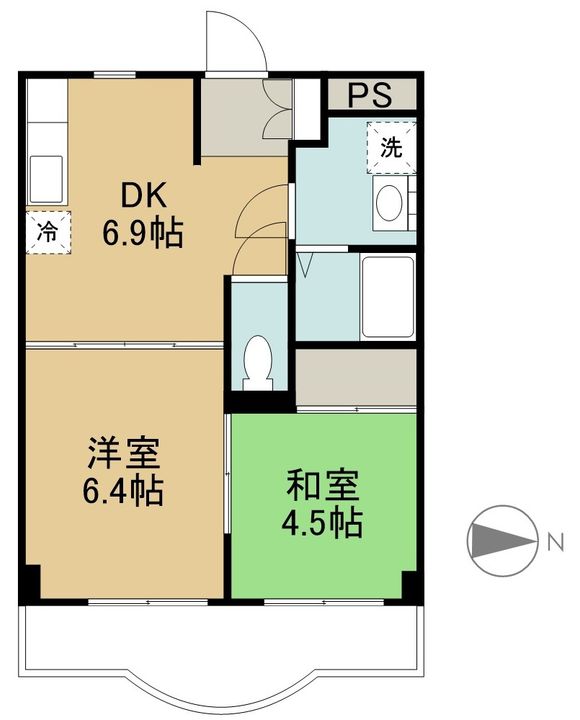 パークヒル新知202の間取り