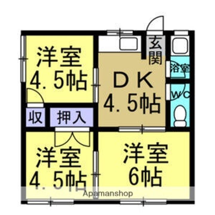 グリーンハイツ泉202の間取り